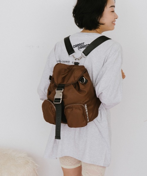 THEATRE PRODUCTS（シアタープロダクツ）の「ナイロンツイル2WAYバックパック（バックパック/リュック・レディース・ブラウン/ブラック・FREE）」の3枚目の写真