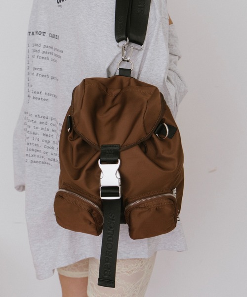 THEATRE PRODUCTS（シアタープロダクツ）の「ナイロンツイル2WAYバックパック（バックパック/リュック・レディース・ブラウン/ブラック・FREE）」の7枚目の写真