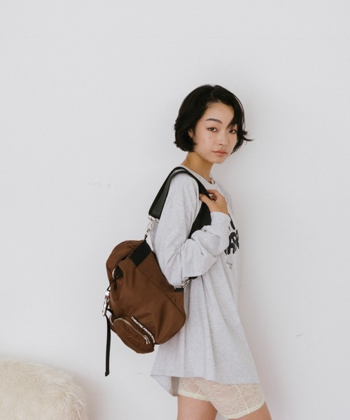 THEATRE PRODUCTS（シアタープロダクツ）の「ナイロンツイル2WAYバックパック（バックパック/リュック・レディース・ブラウン/ブラック・FREE）」の8枚目の写真