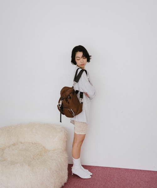 THEATRE PRODUCTS（シアタープロダクツ）の「ナイロンツイル2WAYバックパック（バックパック/リュック・レディース・ブラウン/ブラック・FREE）」の10枚目の写真