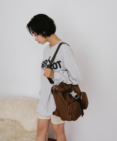 THEATRE PRODUCTS（シアタープロダクツ）の「ナイロンツイル2WAYバックパック（バックパック/リュック・レディース・ブラウン/ブラック・FREE）」の14枚目の写真