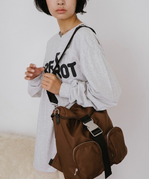 THEATRE PRODUCTS（シアタープロダクツ）の「ナイロンツイル2WAYバックパック（バックパック/リュック・レディース・ブラウン/ブラック・FREE）」の15枚目の写真