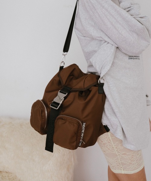 THEATRE PRODUCTS（シアタープロダクツ）の「ナイロンツイル2WAYバックパック（バックパック/リュック・レディース・ブラウン/ブラック・FREE）」の18枚目の写真