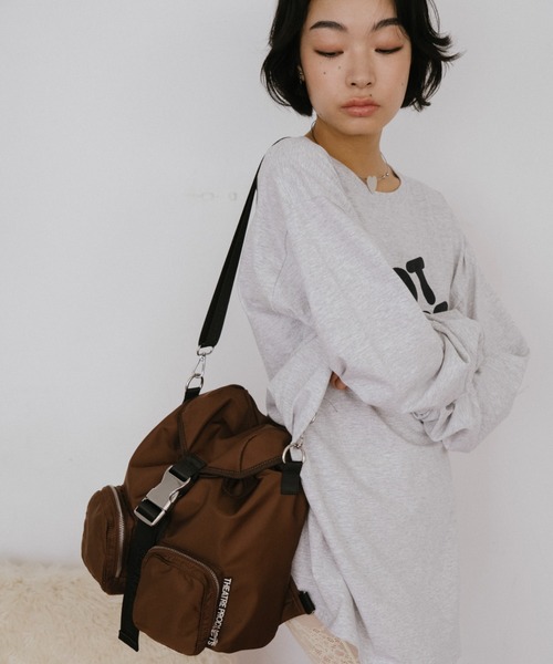 THEATRE PRODUCTS（シアタープロダクツ）の「ナイロンツイル2WAYバックパック（バックパック/リュック・レディース・ブラウン/ブラック・FREE）」の19枚目の写真