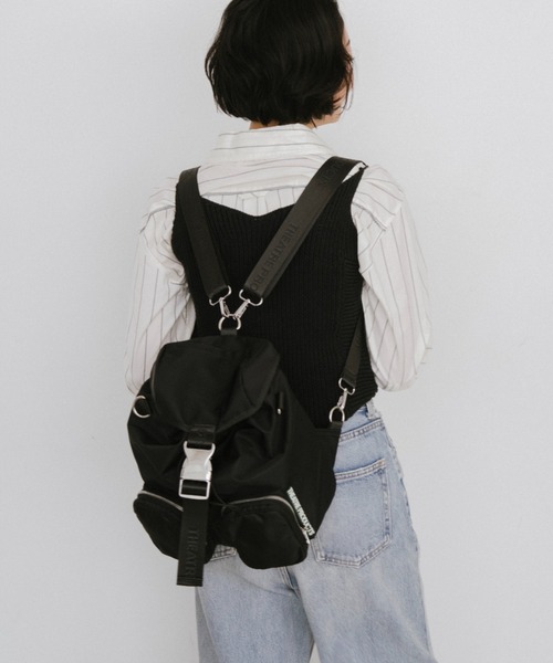 THEATRE PRODUCTS（シアタープロダクツ）の「ナイロンツイル2WAYバックパック（バックパック/リュック・レディース・ブラウン/ブラック・FREE）」の20枚目の写真