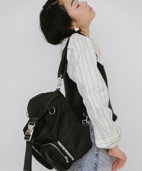 2WAYナイロンバックパック UMBRO/アンブロ 別注 ロゴ刺繍 2WAY ナイロン ドローコード