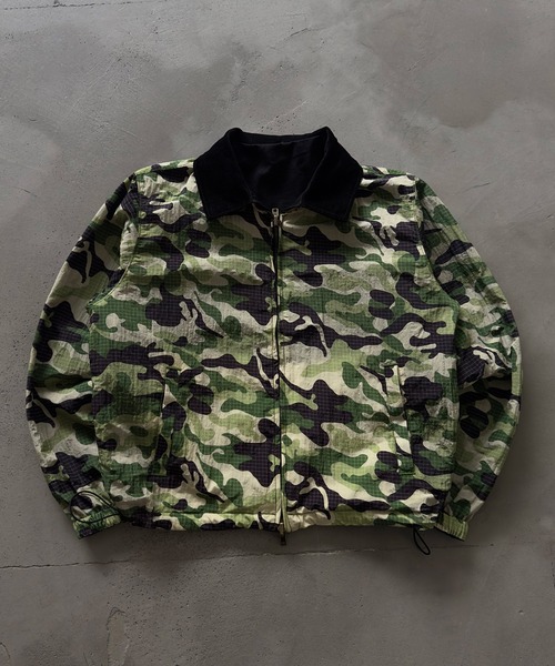 WISH FOR EVER（ウィッシュフォーエバー）の「REVERSIBLE DRAW CODE DAC JACKET / リバーシブルドローコードダックジャケット（ブルゾン・メンズ・キャメル/ブラウン/ライトブルー/ブラック・MEDIUM/LARGE/SMALL）」の6枚目の写真