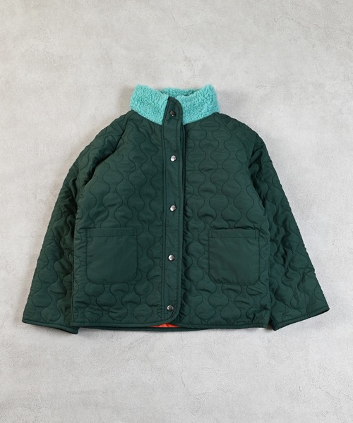 MARKEY'S（マーキーズ）の「ボア×キルトリバーシブルブルゾン（ブルゾン・キッズ・ブラック/ピンク/グリーン・100/140/130/90/120/110/150）」の21枚目の写真