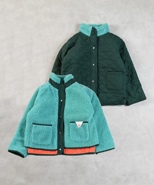 MARKEY'S（マーキーズ）の「ボア×キルトリバーシブルブルゾン（ブルゾン・キッズ・ブラック/ピンク/グリーン・100/140/130/90/120/110/150）」の20枚目の写真