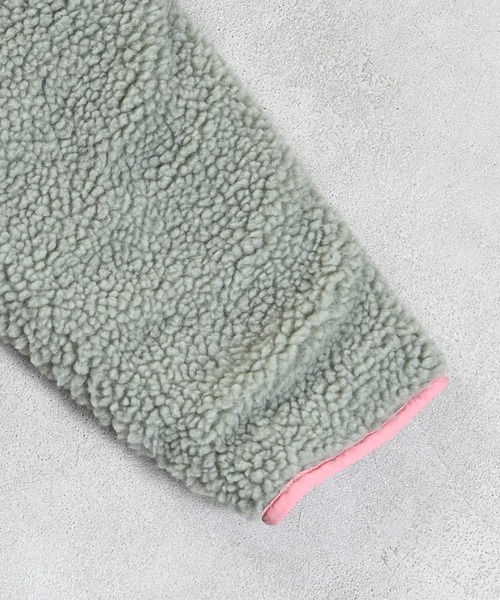 MARKEY'S（マーキーズ）の「ボア×キルトリバーシブルブルゾン（ブルゾン・キッズ・ブラック/ピンク/グリーン・100/140/130/90/120/110/150）」の7枚目の写真