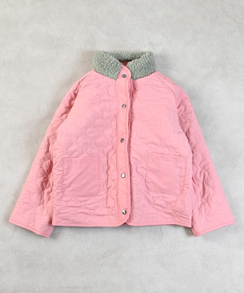 MARKEY'S（マーキーズ）の「ボア×キルトリバーシブルブルゾン（ブルゾン・キッズ・ブラック/ピンク/グリーン・100/140/130/90/120/110/150）」の18枚目の写真