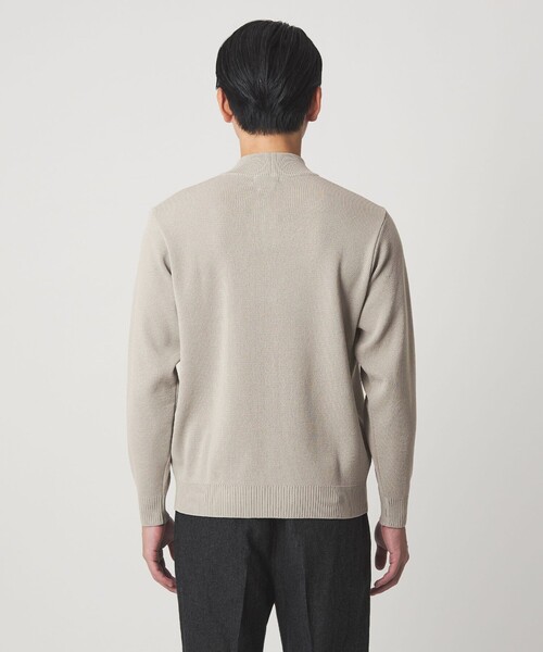 gim（ジム）の「＜gim＞25F H/MLN ハーフジップ プルオーバー ニット -ウォッシャブル-（ニット/セーター・メンズ・ブラック/ライトグレー・M/L）」の11枚目の写真