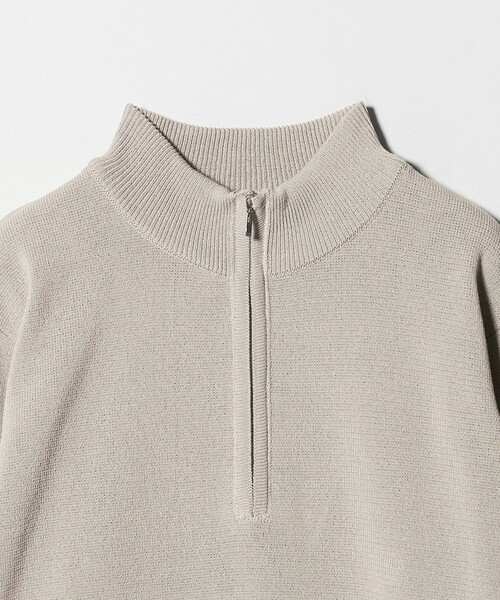 gim（ジム）の「＜gim＞25F H/MLN ハーフジップ プルオーバー ニット -ウォッシャブル-（ニット/セーター・メンズ・ブラック/ライトグレー・M/L）」の14枚目の写真