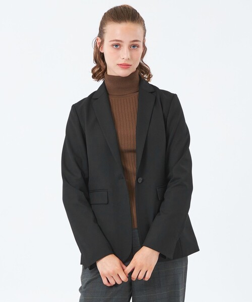 MACKINTOSH PHILOSOPHY(マッキントッシュ フィロソフィー)の「WARM TWILL テーラードジャケット(テーラードジャケット・レディース・ブラック/チャコールグレー/ダークネイビー・36/38/40)」の2枚目の写真