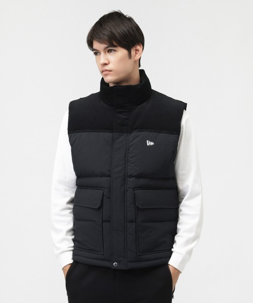NEW ERA(ニューエラ)の「ニューエラ DOWN VEST COMBI BLK(ベスト・メンズ・ブラック・M/L/LL)」の1枚目の写真