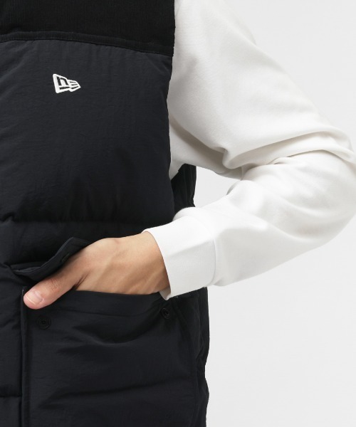 NEW ERA(ニューエラ)の「ニューエラ DOWN VEST COMBI BLK(ベスト・メンズ・ブラック・M/L/LL)」の6枚目の写真