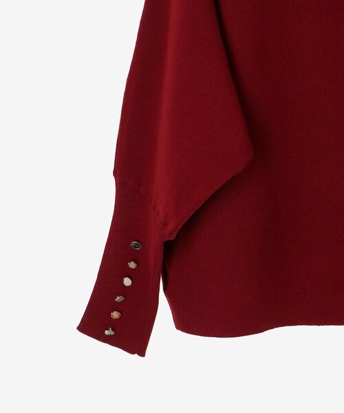 le.coeur blanc(ルクールブラン)の「《手洗い可能》ジュエリーボタンスリーブニット(ニット/セーター・レディース・アイボリー/グレー/レッド系その他/ダークブラウン/ライトグレー/ブラック/イエロー・38)」の16枚目の写真