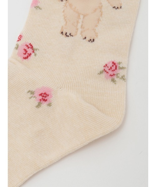 バラ園うさぎソックス（ソックス/靴下）｜PINK HOUSE（ピンクハウス