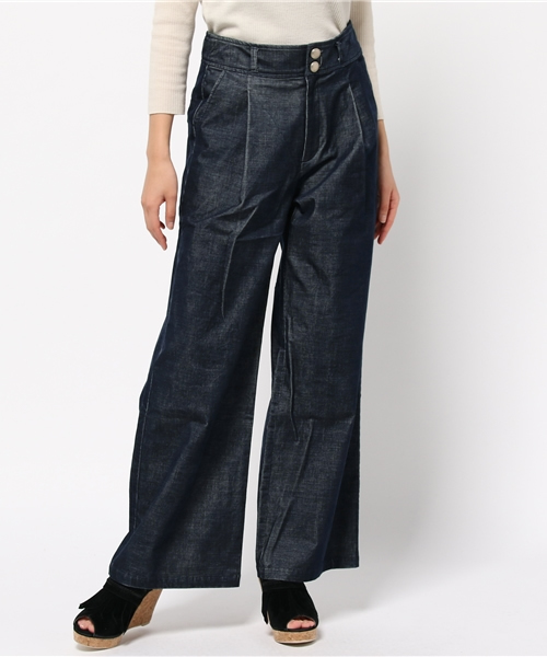 OUTLET（アウトレット）の「【CAPRICIEUX LE'MAGE】ストレッチコーデュロイワイド（その他パンツ・レディース・キャメル/ネイビー・38/36）」の2枚目の写真