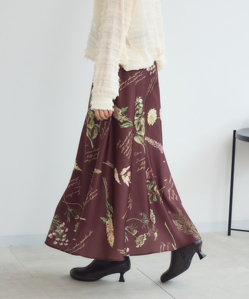 KATHARINE ROSS（キャサリンロス）の「【KATHARINE ROSS】秋の花プリントスカート（スカート・レディース・ベージュ/ブラウン・FREE）」の11枚目の写真