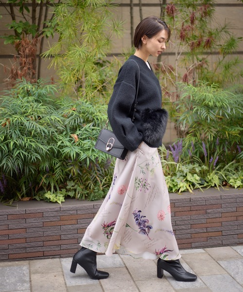 KATHARINE ROSS（キャサリンロス）の「【KATHARINE ROSS】秋の花プリントスカート（スカート・レディース・ベージュ/ブラウン・FREE）」の15枚目の写真