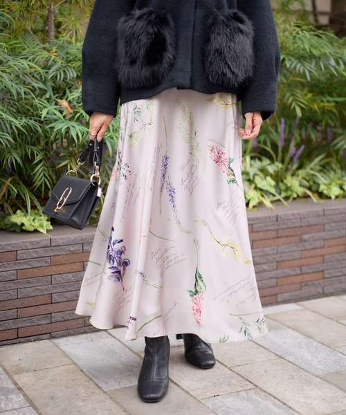 KATHARINE ROSS（キャサリンロス）の「【KATHARINE ROSS】秋の花プリントスカート（スカート・レディース・ベージュ/ブラウン・FREE）」の19枚目の写真