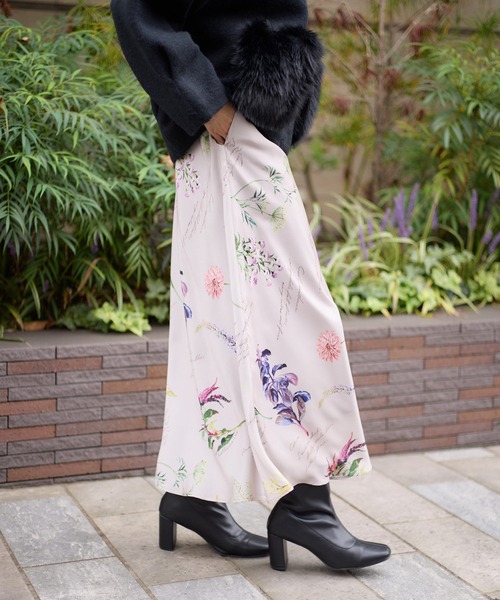 KATHARINE ROSS（キャサリンロス）の「【KATHARINE ROSS】秋の花プリントスカート（スカート・レディース・ベージュ/ブラウン・FREE）」の20枚目の写真