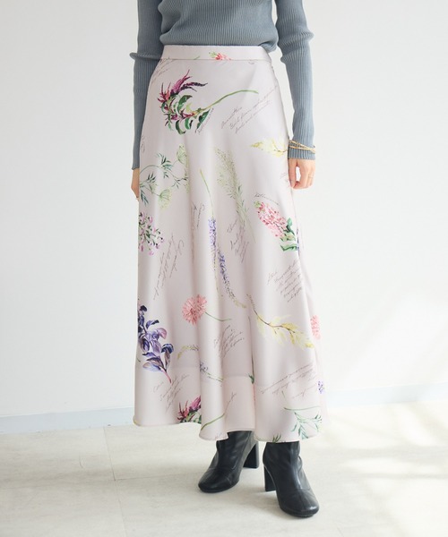 KATHARINE ROSS（キャサリンロス）の「【KATHARINE ROSS】秋の花プリントスカート（スカート・レディース・ベージュ/ブラウン・FREE）」の21枚目の写真