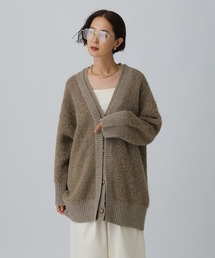 LEPSIM | 5ゲージダブルカラーチュニックカーディガン 582467(カーディガン/ボレロ)
