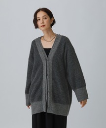 LEPSIM | 5ゲージダブルカラーチュニックカーディガン　582467(カーディガン/ボレロ)