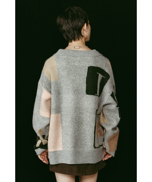 Knuth Marf クヌースマーフ half zip bicolor knit Knuth Marf（クヌースマーフ）の「【Knuth Marf/クヌースマーフ】half