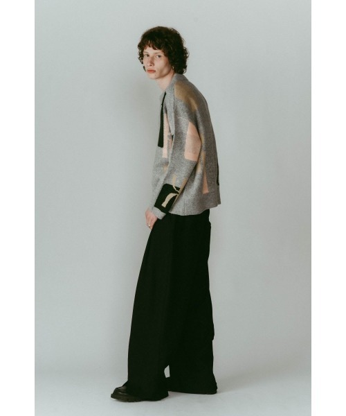 Knuth Marf（クヌースマーフ）の「K design knit pullover(unisex)（ニット/セーター・レディース・ブラック/グレー・FREE）」の13枚目の写真