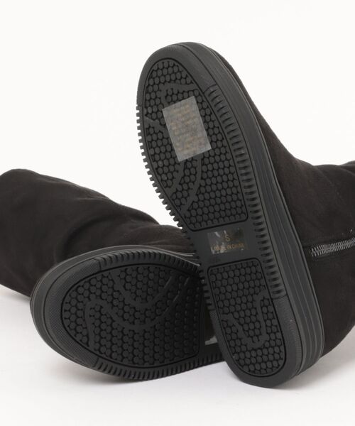 MUUM（ムーム）の「【MUUM】2WAYインヒールミドルブーツ（ブーツ・レディース・ブラック×ブラック/グレー・S/M/L/LL）」の4枚目の写真