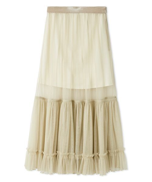 セール】プリーツヘムチュールスカート（スカート）｜FRAY I.D（フレイ