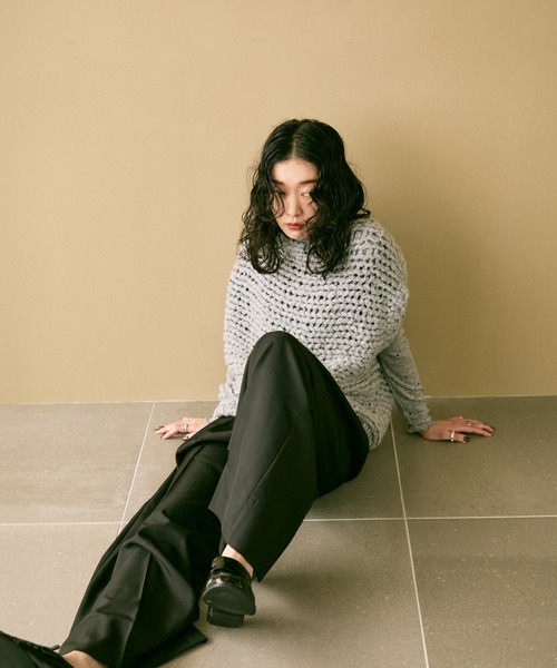 Chunky knit vest / チャンキーニットベスト（ベスト）｜Lutim by u