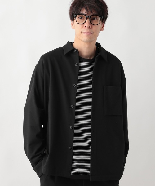 GLOBAL WORK（グローバルワーク）の「アーバンシャツ+WARM/577359（シャツ/ブラウス・メンズ・ブラック/ブラウン/アイボリー・SMALL/MEDIUM/LARGE/X-LARGE/X-SMALL/XX-LARGE/3XL）」の2枚目の写真