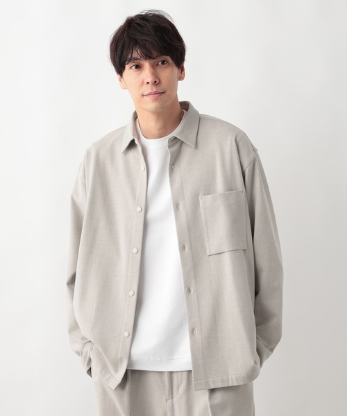 GLOBAL WORK（グローバルワーク）の「アーバンシャツ+WARM/577359（シャツ/ブラウス・メンズ・ブラック/ブラウン/アイボリー・SMALL/MEDIUM/LARGE/X-LARGE/X-SMALL/XX-LARGE/3XL）」の16枚目の写真