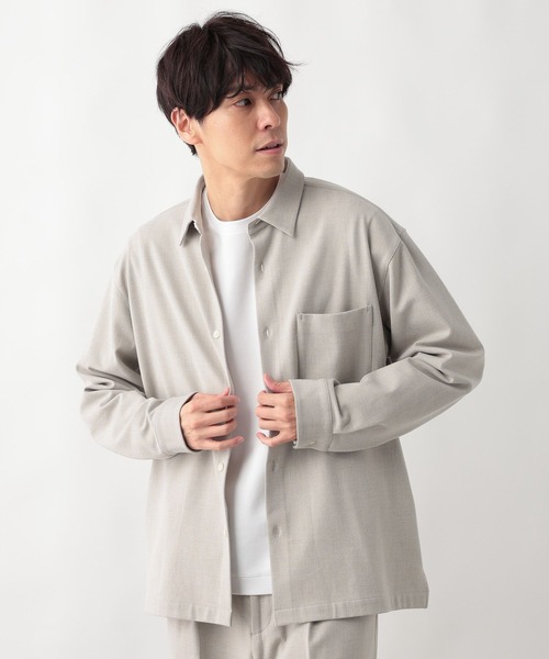 GLOBAL WORK（グローバルワーク）の「アーバンシャツ+WARM/577359（シャツ/ブラウス・メンズ・ブラック/ブラウン/アイボリー・SMALL/MEDIUM/LARGE/X-LARGE/X-SMALL/XX-LARGE/3XL）」の14枚目の写真