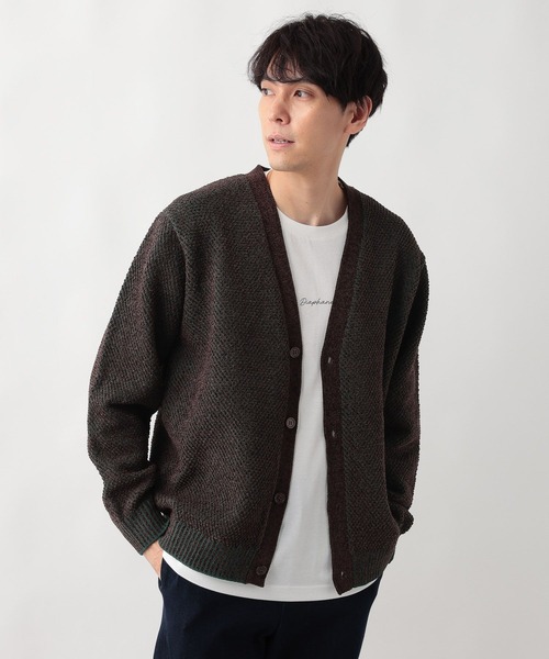 GLOBAL WORK（グローバルワーク）の「トクトク2SET/モールカーディガン/581138（カーディガン/ボレロ・メンズ・チャコールグレー/ライトグレー/ブラウン/ネイビー・SMALL/MEDIUM/LARGE/X-LARGE）」の3枚目の写真