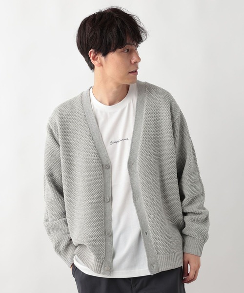 STONE  Mサイズ カーディガン ライトグレー トクトク2SET/モールカーディガン/581138（カーディガン/ボレロ