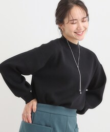 SHOO・LA・RUE | 【洗える/毛玉レス】表面がきれいなハイネックバックスリットニット(ニット/セーター)