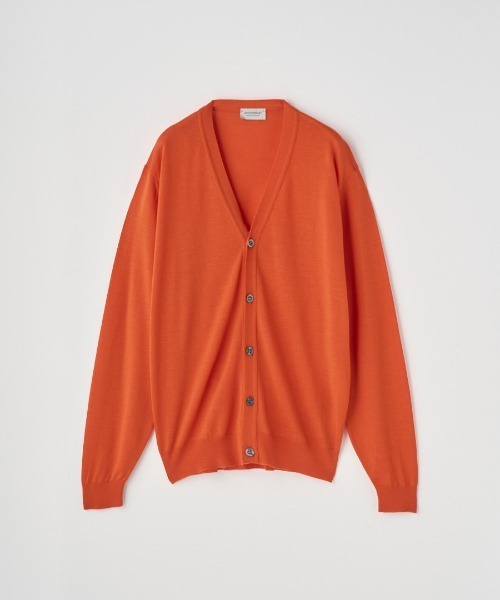 JOHN SMEDLEY（ジョンスメドレー）の「Ｖネック長袖ニットカーディガン（カーディガン/ボレロ・メンズ・ブルー系その他4/ブラウン系その他/グレー系その他/ブラック/チャコールグレー/グレー/ブルー系その他/オレンジ/ダークグレー/レッド系その他/グリーン/ダークネイビー・L/M/S/XL）」の12枚目の写真