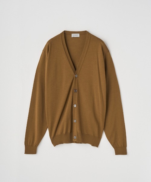 JOHN SMEDLEY（ジョンスメドレー）の「Ｖネック長袖ニットカーディガン（カーディガン/ボレロ・メンズ・ブルー系その他4/ブラウン系その他/グレー系その他/ブラック/チャコールグレー/グレー/ブルー系その他/オレンジ/ダークグレー/レッド系その他/グリーン/ダークネイビー・L/M/S/XL）」の16枚目の写真