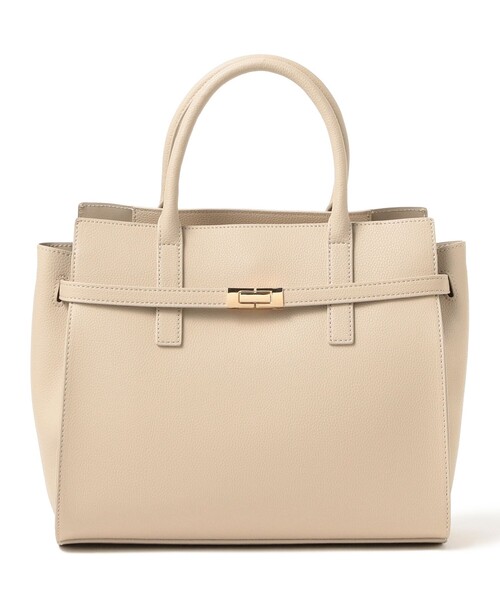 BEAMS HEART(ビームスハート)の「【2WAY】ベルト 金具 バッグ(ショルダーバッグ・レディース・グレー/ベージュ・ONE SIZE)」の8枚目の写真