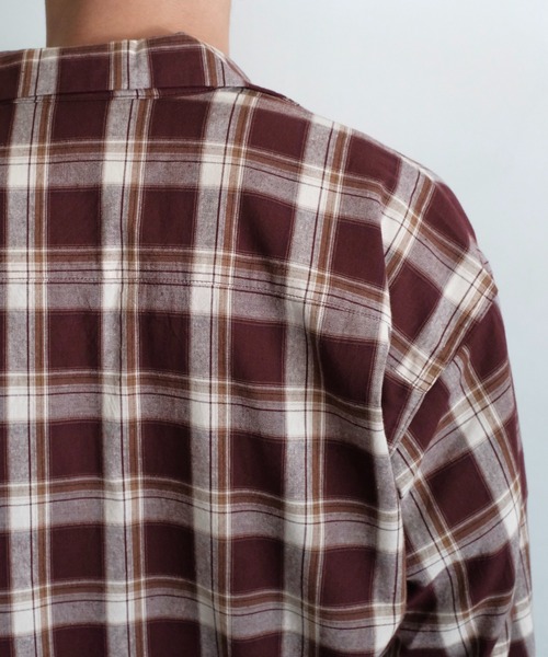 TOWNCRAFT(タウンクラフト)の「TOWN CRAFT タウンクラフト / 50'S LOOP COLLAR SHIRT 安福陽生コラボアイテム(シャツ/ブラウス・メンズ・ピンク/ブラック/ワイン・M/L)」の17枚目の写真