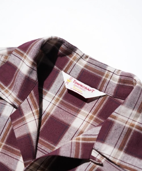 TOWNCRAFT(タウンクラフト)の「TOWN CRAFT タウンクラフト / 50'S LOOP COLLAR SHIRT 安福陽生コラボアイテム(シャツ/ブラウス・メンズ・ピンク/ブラック/ワイン・M/L)」の20枚目の写真