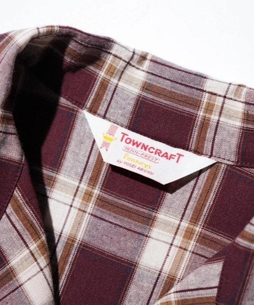 TOWNCRAFT(タウンクラフト)の「TOWN CRAFT タウンクラフト / 50'S LOOP COLLAR SHIRT 安福陽生コラボアイテム(シャツ/ブラウス・メンズ・ピンク/ブラック/ワイン・M/L)」の21枚目の写真
