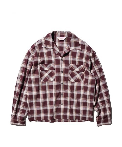 TOWNCRAFT(タウンクラフト)の「TOWN CRAFT タウンクラフト / 50'S LOOP COLLAR SHIRT 安福陽生コラボアイテム(シャツ/ブラウス・メンズ・ピンク/ブラック/ワイン・M/L)」の9枚目の写真