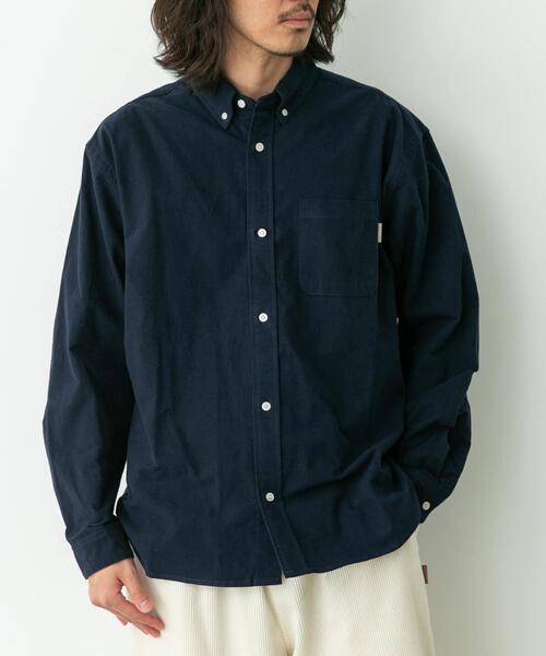 URBAN RESEARCH Sonny Label（アーバンリサーチサニーレーベル）の「シャギーオックスボタンダウンシャツ（シャツ/ブラウス・メンズ・ネイビー/オフホワイト/グレー/グレー系その他・LARGE/X-LARGE/MEDIUM）」の5枚目の写真