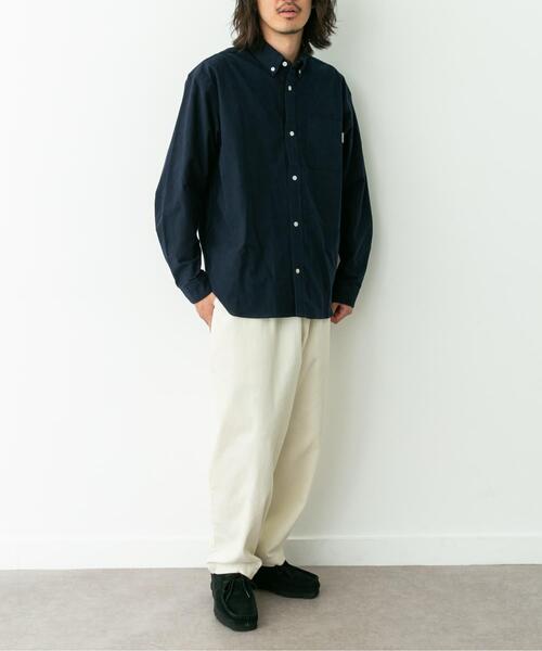 URBAN RESEARCH Sonny Label（アーバンリサーチサニーレーベル）の「シャギーオックスボタンダウンシャツ（シャツ/ブラウス・メンズ・ネイビー/オフホワイト/グレー/グレー系その他・LARGE/X-LARGE/MEDIUM）」の6枚目の写真